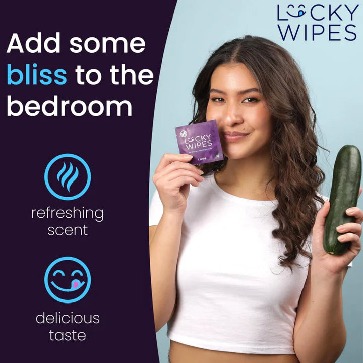 Sweet Cucumber Flavored Wipes For Men Single Pack