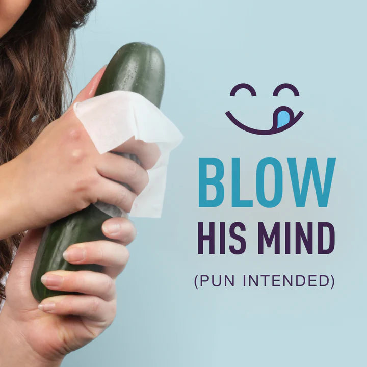 Sweet Cucumber Flavored Wipes For Men Single Pack