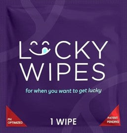 Strawberries and Cream Flavored Lucky Wipes For Men Single Pack