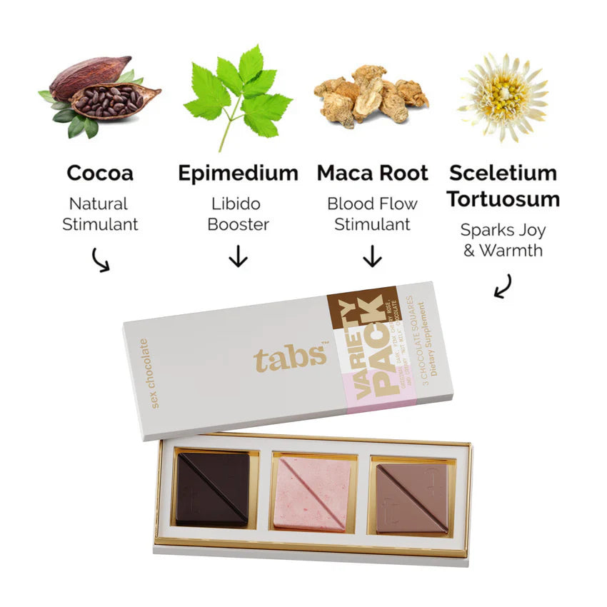 Tabs Sex Chocolate Variety Pack - Try All the Flavors
