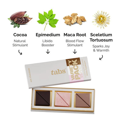 Tabs Sex Chocolate Variety Pack - Try All the Flavors