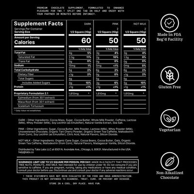 Tabs Sex Chocolate Variety Pack - Try All the Flavors