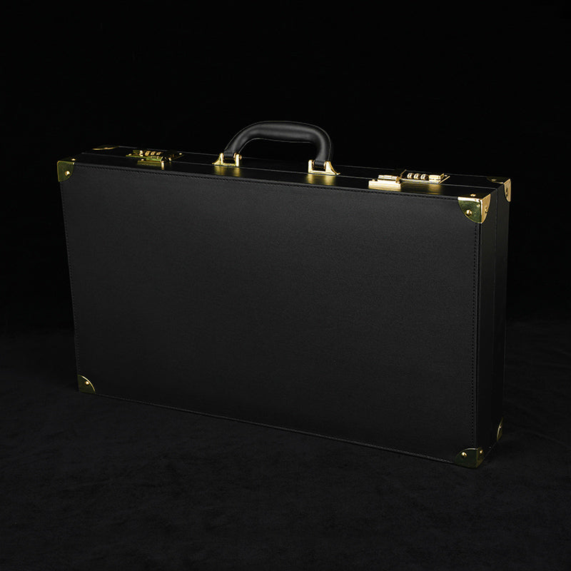 Black Leather Executive Case Bondage Set by Fetish Pleasure Play