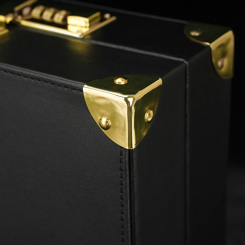 Black Leather Executive Case Bondage Set by Fetish Pleasure Play