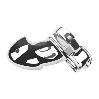 Silver Knight Adjustable Ring Metal Chastity Cage Cock Cage 2.95