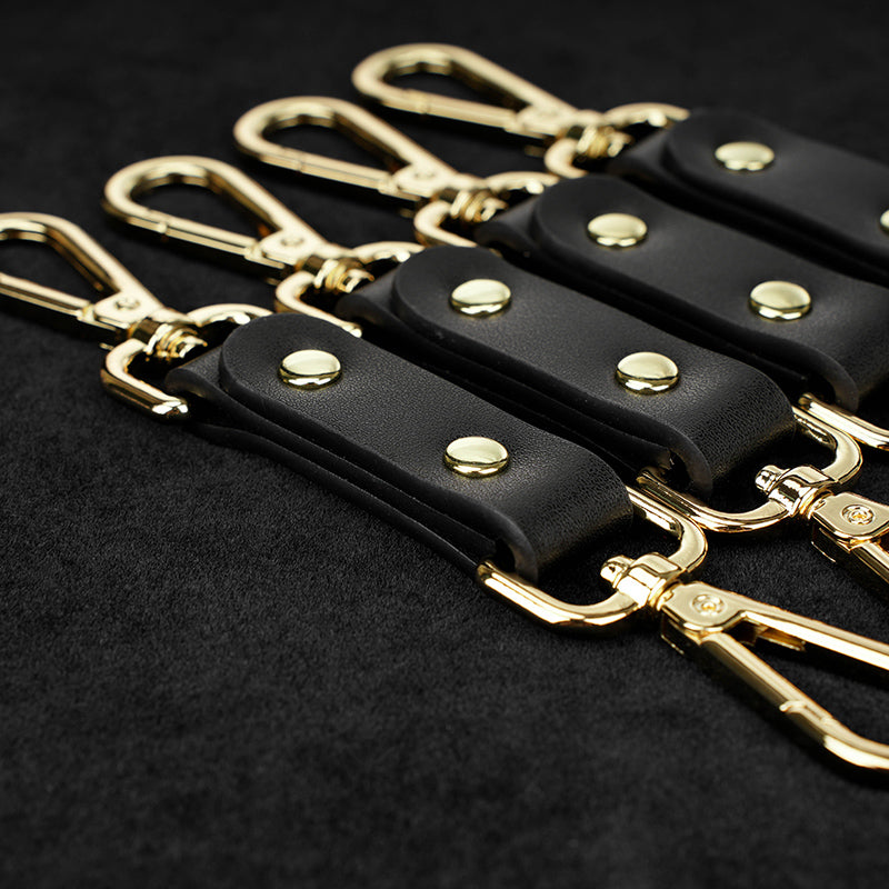 Black Leather Executive Case Bondage Set by Fetish Pleasure Play