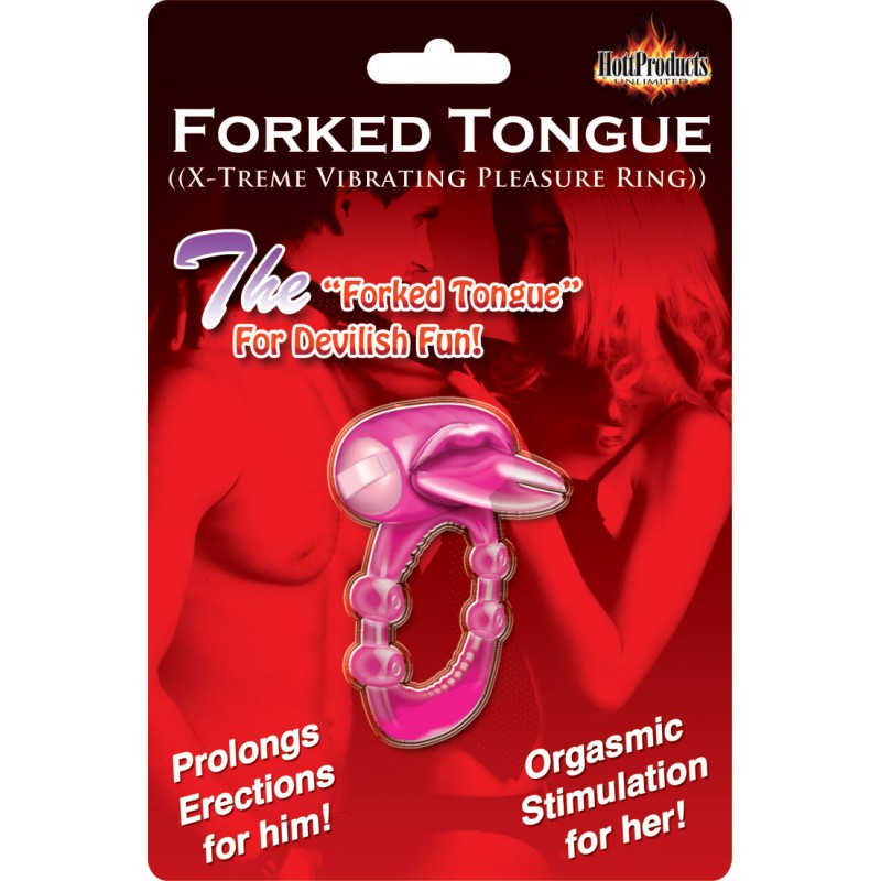 Get the Forked Tongue Vibrating Cock Ring at Castle Megastore Get the Forked Tongue Vibrating Cock Ring at Castle Megastore