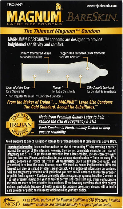 Trojan Bareskin Condoms 10pk