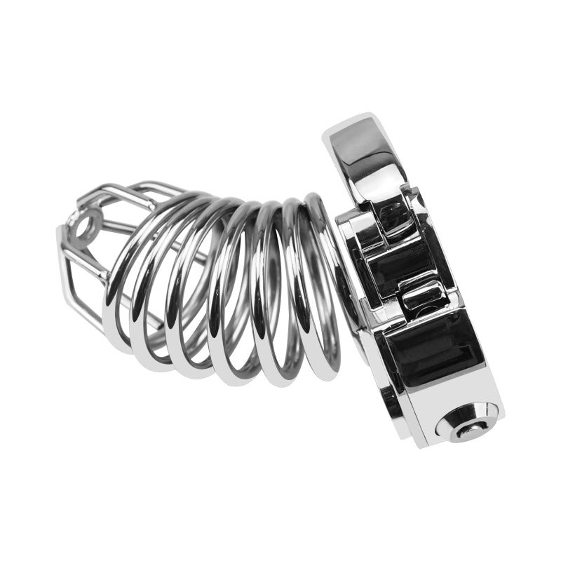 Wire Cage Adjustable Ring Metal Cock Cage by Metal Pleasure Play