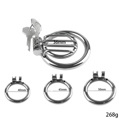 Grill Grate 15mm Flat Chastity Cage Cock Cage by Metal Pleasure Play