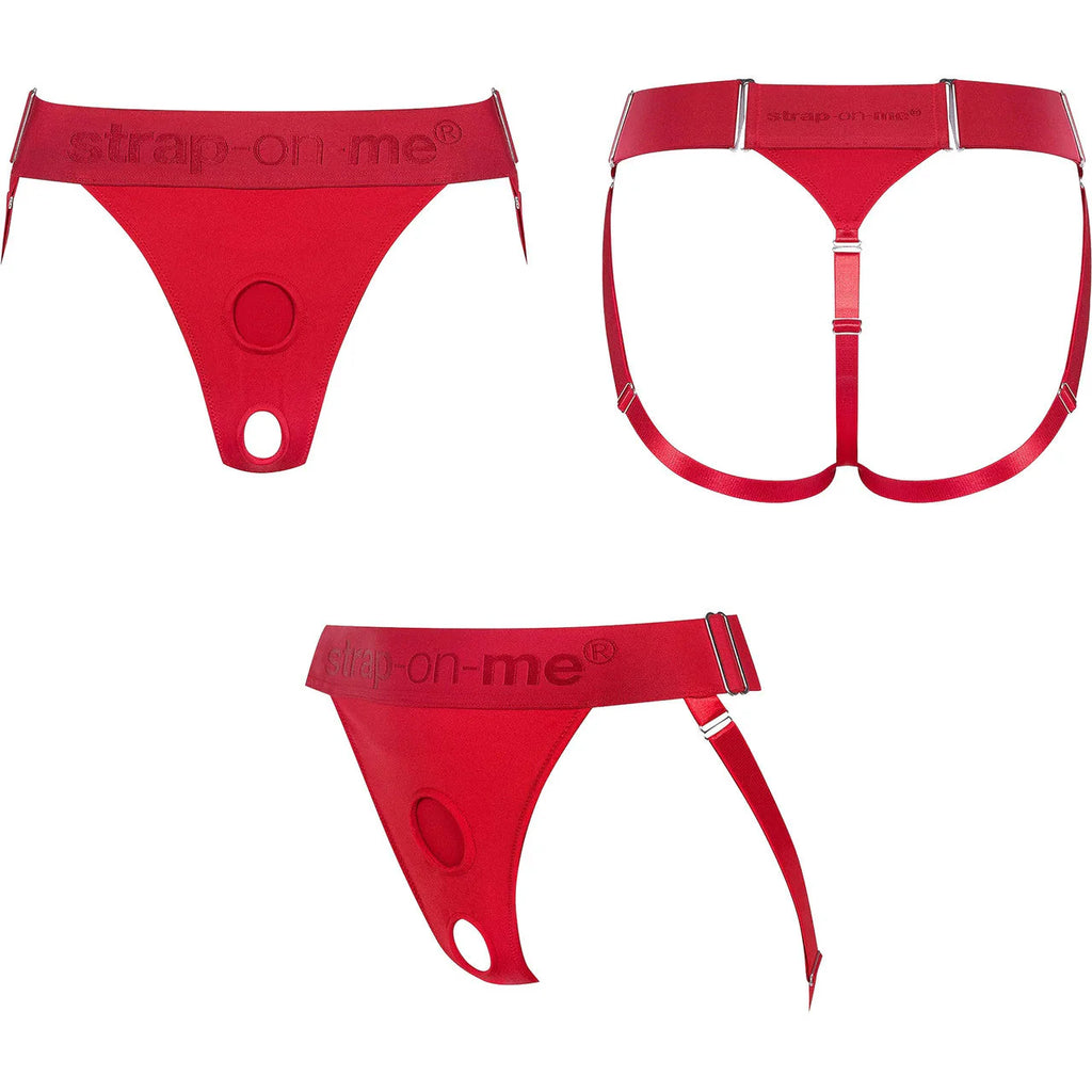 Strap-On-Me Unique Lingerie Harness, Red, O/S