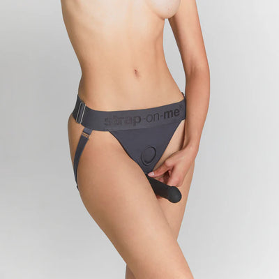Lingerie Unique Strap-On Harness in Gray / One Size by Strap-On-Me