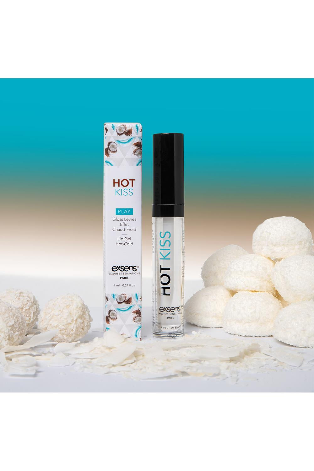 Exsens Hot Kiss Lip Gloss in Coconut- 7.4ml