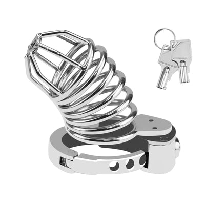Wire Cage Adjustable Ring Metal Cock Cage by Metal Pleasure Play
