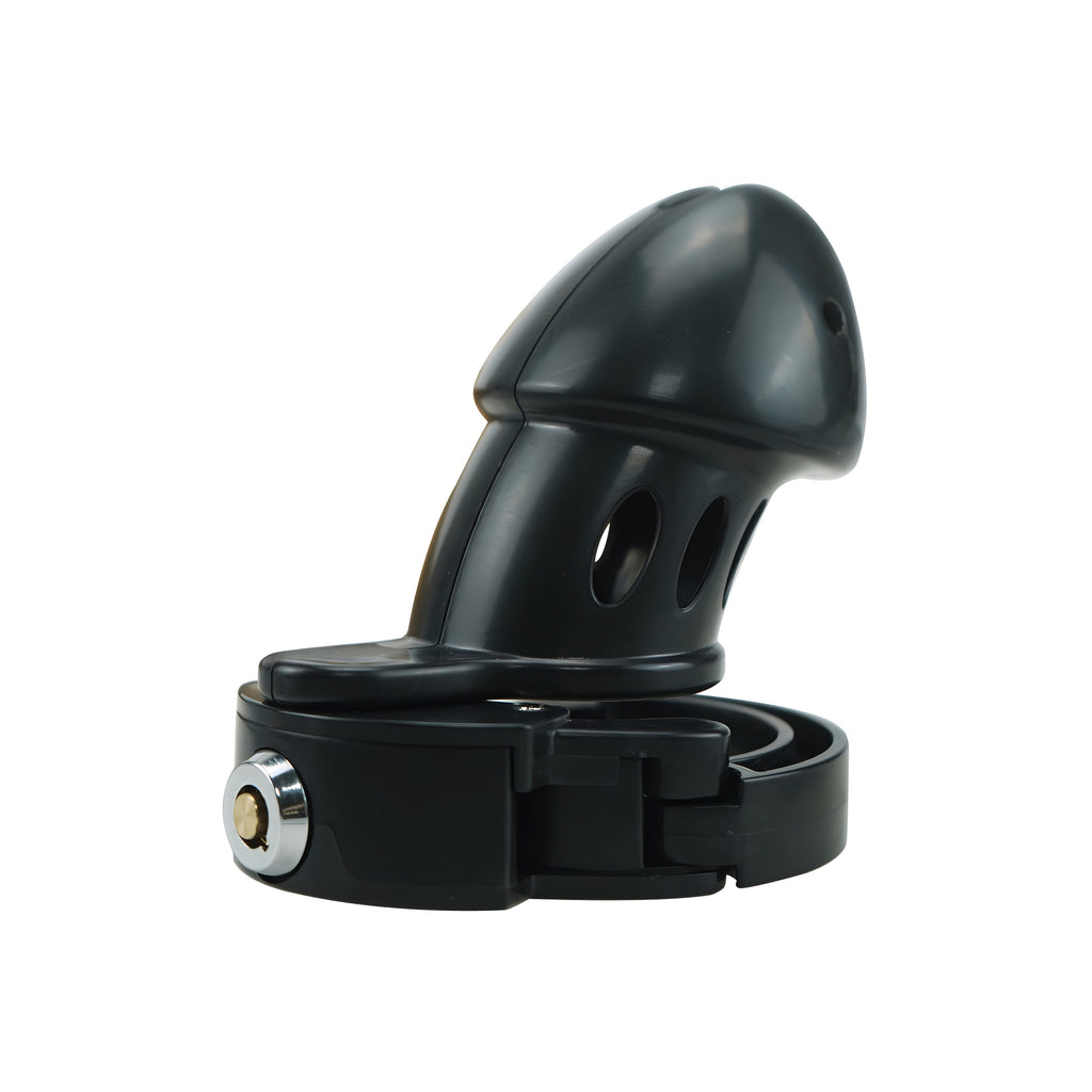 Red ABS Plastic Adjustable Ring Cock Cage Chastity Cage by Metal Pleasure Play