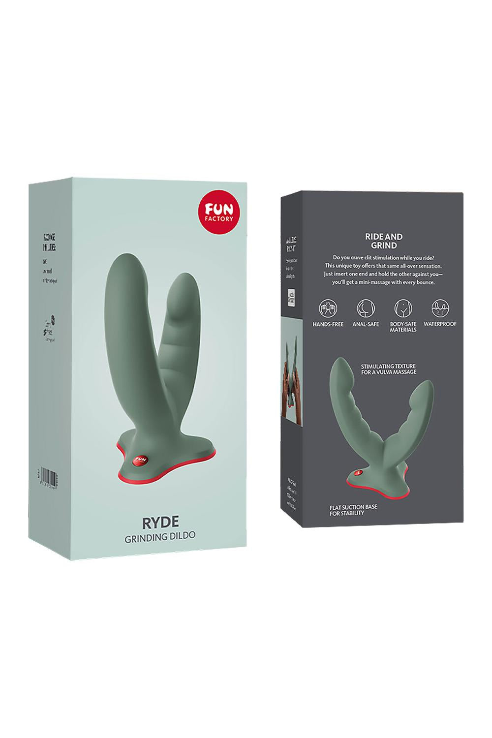 Fun Factory Ryde Double Dong Grinder in Olive