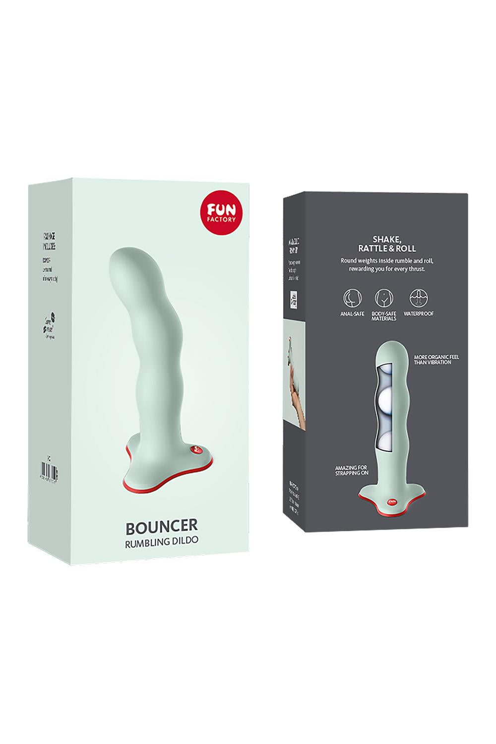 Fun Factory Bouncer Dildo in Sage Green Fun Factory Bouncer Dildo in Sage Green