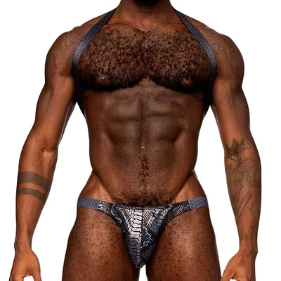 S'naked Harness Sling Thong, Black