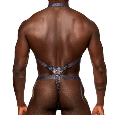 S'naked Harness Sling Thong, Black