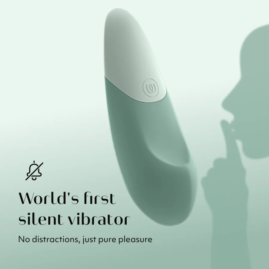 Womanizer Vibe Clitoral Lay-On Vibrator-Sage Womanizer Vibe Clitoral Lay-On Vibrator-Sage