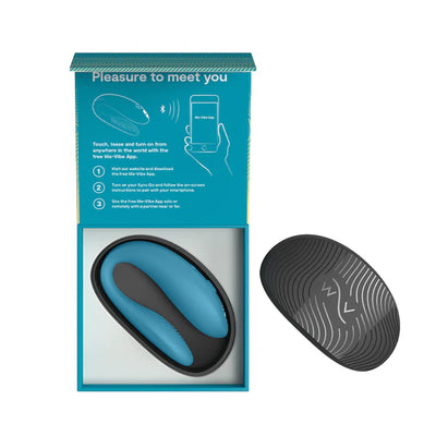 We-Vibe Sync Go Couples Vibrator - Light Turquoise