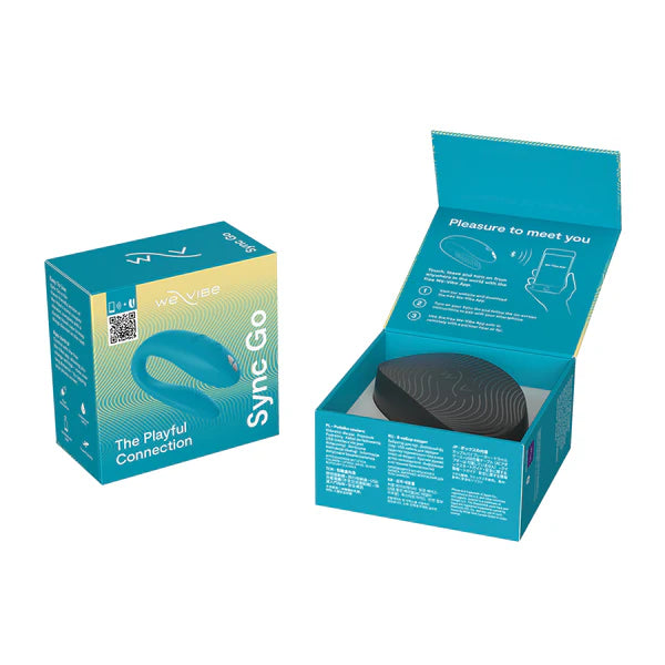 We-Vibe Sync Go Couples Vibrator - Light Turquoise