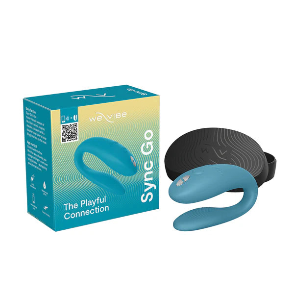 We-Vibe Sync Go Couples Vibrator - Light Turquoise