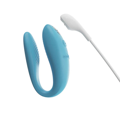 We-Vibe Sync Go Couples Vibrator - Light Turquoise