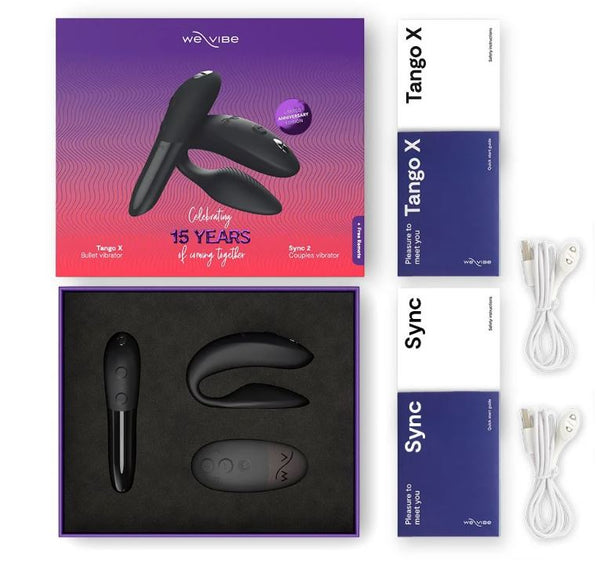 We-Vibe 15th Anniversary Collection Vibrator Set - Sync 2 & Tango X We-Vibe 15th Anniversary Collection Vibrator Set - Sync 2 & Tango X