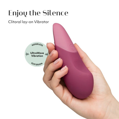Womanizer Vibe Clitoral Lay-On Vibrator-Dusty Pink