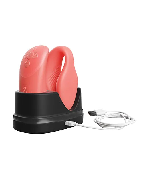 Chorus by We-Vibe Couples Vibrator in Crave Coral