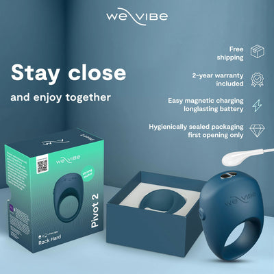 We-Vibe Pivot 2 Vibrating Silicone Rechargeable Couples Ring