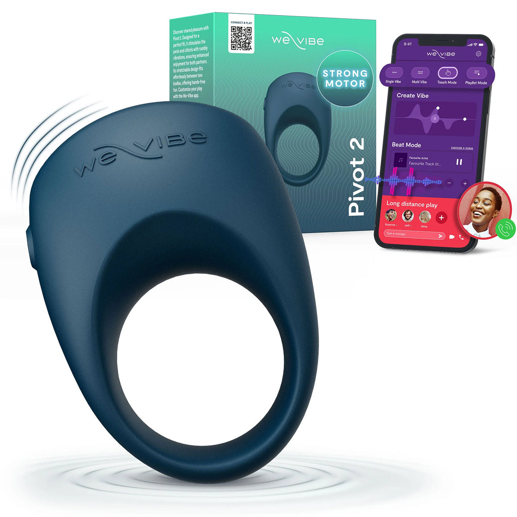 We-Vibe Pivot 2 Vibrating Silicone Rechargeable Couples Ring We-Vibe Pivot 2 Vibrating Silicone Rechargeable Couples Ring