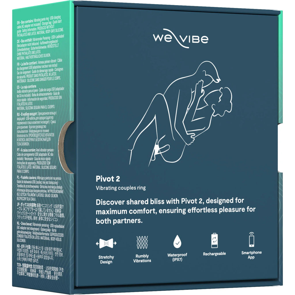 We-Vibe Pivot 2 Vibrating Silicone Rechargeable Couples Ring We-Vibe Pivot 2 Vibrating Silicone Rechargeable Couples Ring