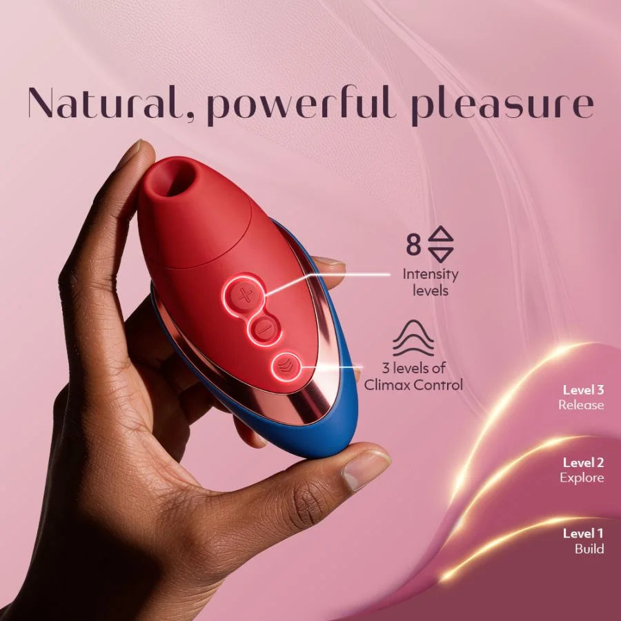 Womanizer Next Liberty Compact Clitoral Stimulator in Blue