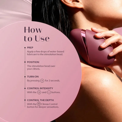 Womanizer Next Liberty Compact Clitoral Stimulator in Bordeaux