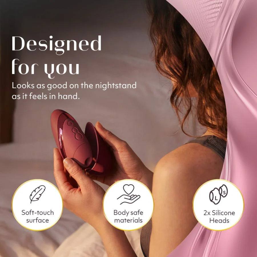 Womanizer Next Liberty Compact Clitoral Stimulator in Bordeaux