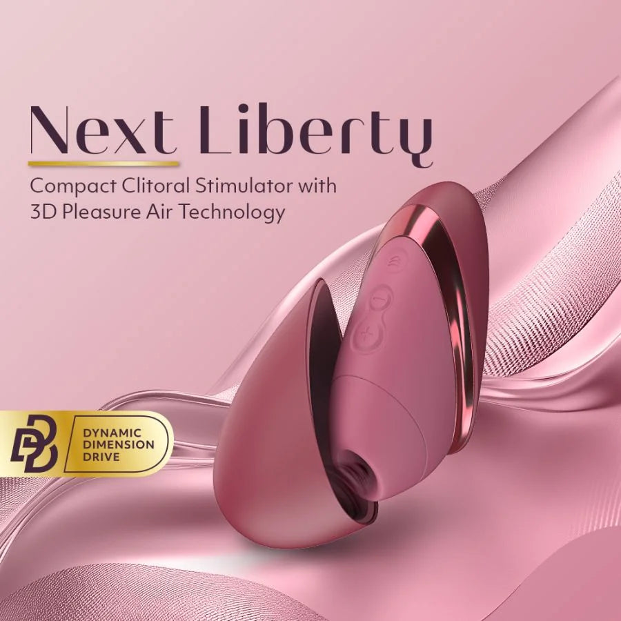 Womanizer Next Liberty Compact Clitoral Stimulator in Bordeaux