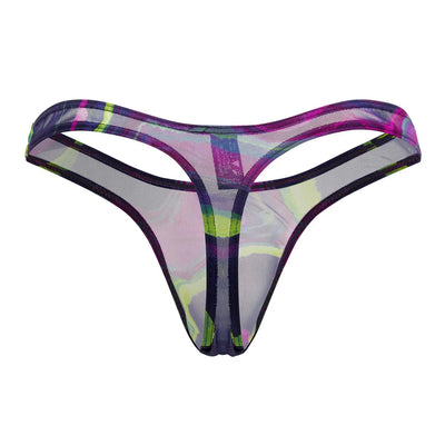 Galactic Sheer Bong Thong Printed, Purple