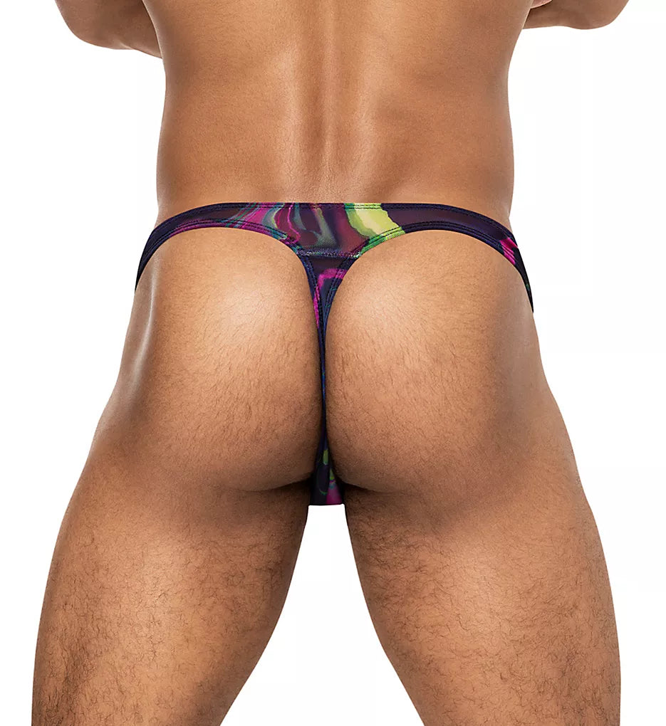 Galactic Sheer Bong Thong Printed, Purple