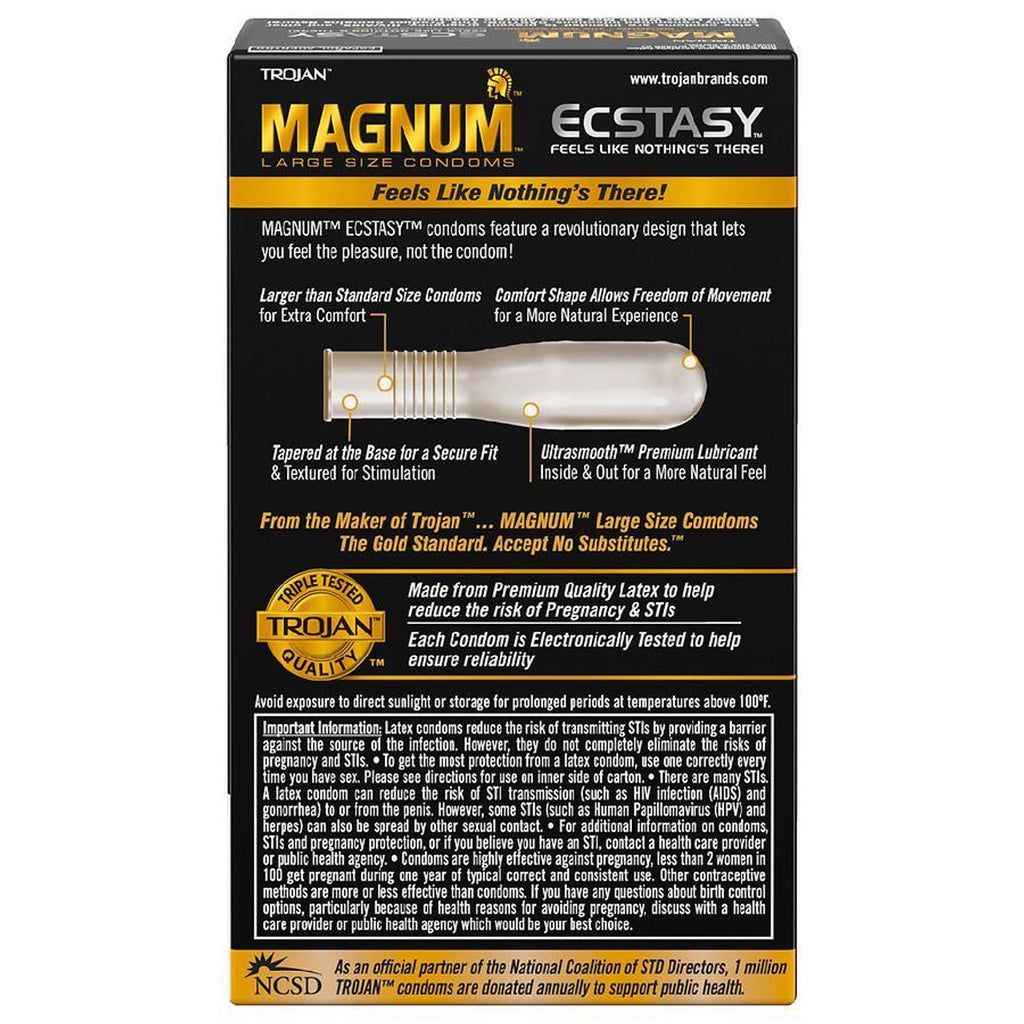 Trojan Magnum Ecstasy Condoms - 10pk