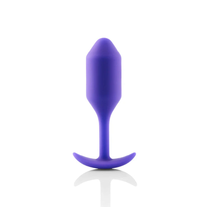 b-Vibe Snug Plug 2 Weighted Butt Plug in Purple