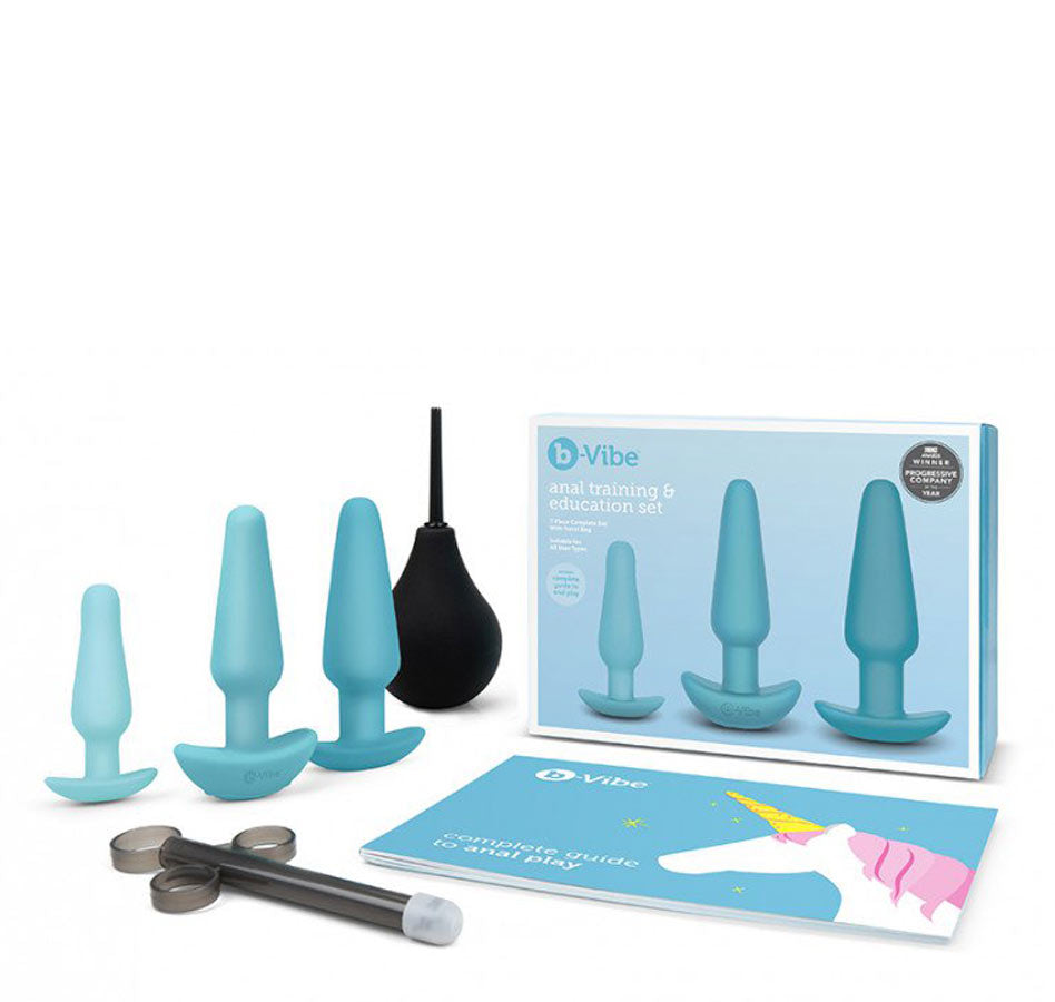 b-Vibe Anal Training & Education Set - Blue