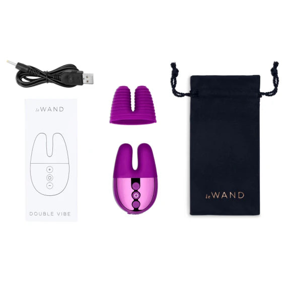 Le Wand Double Vibe in Dark Cherry