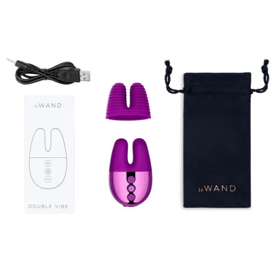 Le Wand Double Vibe in Dark Cherry