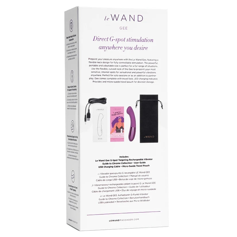 Le Wand Gee G-Spot Vibe in Dark Cherry