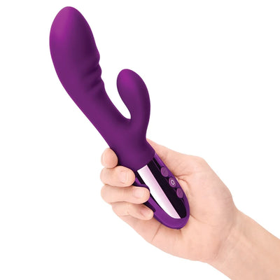 Le Wand Blend Double Motor Rabbit Vibrator in Cherry