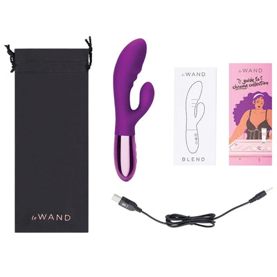 Le Wand Blend Double Motor Rabbit Vibrator in Cherry