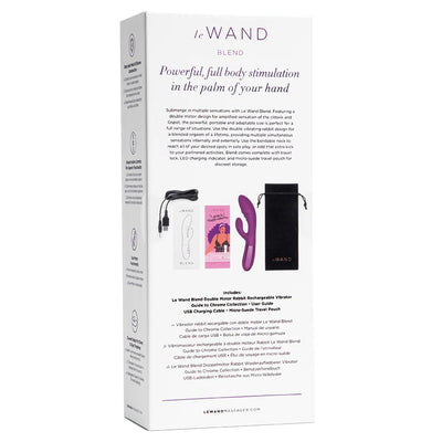 Le Wand Blend Double Motor Rabbit Vibrator in Cherry