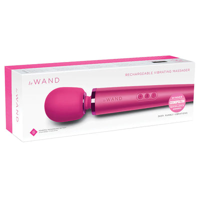 Le Wand Rechargeable Massage Wand Vibrator in Magenta